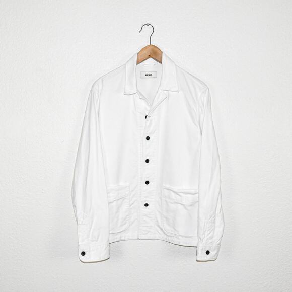 Buck Mason Other - Buck Mason White Button-Front Work Jacket
